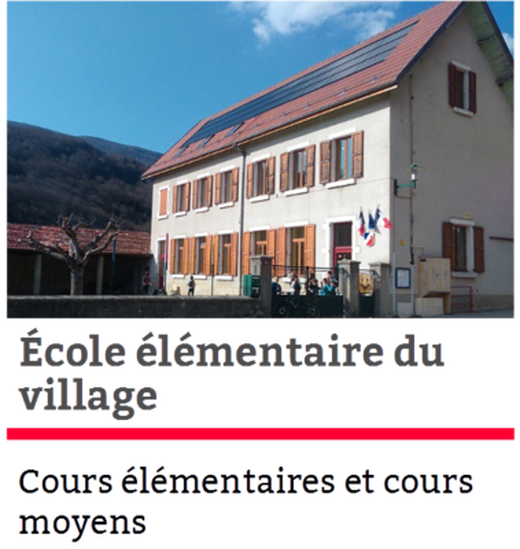Ecole élémentaire du Village Ecole élémentaire du Village