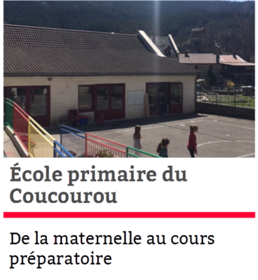 Ecole primaire du Coucourou Ecole primaire du Coucourou